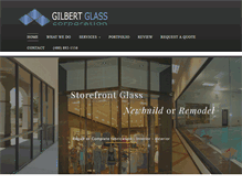 Tablet Screenshot of gilbertglass.com